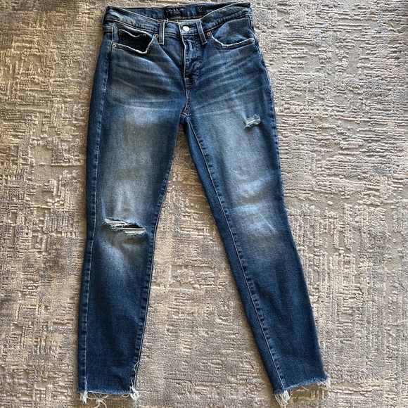 Lucky Brand Denim - Lucky Brand Ava Mid Rise Ava Ripped Skinny Jeans